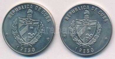 Kuba 1985. 1P Cu-Ni "Kubai amazon papagáj" + 1P Cu-Ni "Kubai iguana" T:1,1- 
Cu...