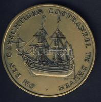 Hollandia DN "Jan Pieterszoon Coen" nagyalakú Br emlékérem, modern T:1 Eredeti díszdobozba...