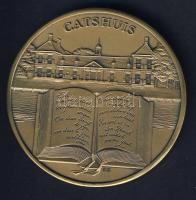 Hollandia DN "Jacob Cats" nagyalakú Br emlékérem, modern T:1 Eredeti díszdobozban, tanúsít...