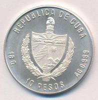 Kuba 1980. 10P Ag "Első Közös Szovjet-Kubai Űrrepülés" T:Matte Proof
Cuba 1980. 10 Pesos ...