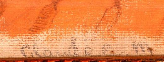 Olvashatatlan jelzéssel: Olvasó fiú. Akvarell, papír, üvegezett keretben, 29×22 cm