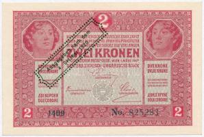 1917. 2K valószínűleg hamis Ausgegeben nach dem 4. Oktober 1920 felülbélyegzéssel (fake overprint) T:I