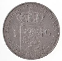 Hollandia 1896. 1G "I. Wilhelmina" T:2 ph.
Netherlands 1896. 1 Gulden "Wilhelmina I&...
