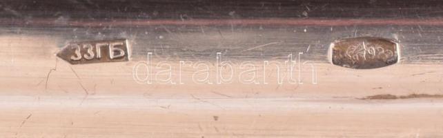 Ezüst(Ag) teáskanál, jelzett, h: 13,5 cm, nettó: 24,1 g