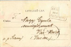 1906 Németi, Sopronnémeti; Kiss Sándor-féle (Sághy) kastély, park (Rb)