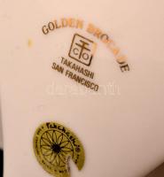 Modern porcelán képtartó keret (Takahashi San Francisco), matricás, jelzett kis kopásokkal, 15,5×13,...