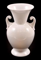 Fehérmázas váza, jelzés nélkül, apró karcolásokkal, m: 20 cm