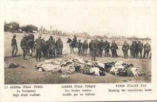 WW. I. Turkish-Italian war: dead Arabs