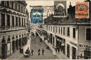 1927 Nagykanizsa, Kazinczy út, Unger Ullmann, Alt és Böhm üzletei, Cementraktár. Ifj. Wajdits József kiadása