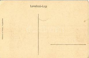 Nagykanizsa, Erzsébet tér, piac árusokkal, Bettlheim és Guth üzlete. Schwarz és Tauber kiadása (EK)