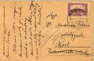 1924 Nagykőrös, Piac tér, uborkavásár árusokkal, Hercz Hermann és Singer Mór üzlete. Steffek és Néme...