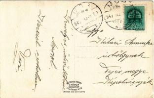 1940 Mór, Szüret az Öreghegyen, préselés, ökörszekér