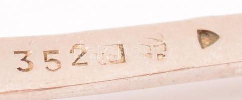Ezüst (Ag.)  evőeszközök, 5×6 db, jelzett, monogrammal, h:12-25,5 cm, nettó: 851 g + bruttó:455 g (k...