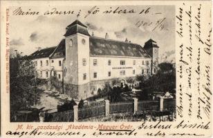 1902 Magyaróvár, Mosonmagyaróvár; M. kir. gazdasági akadémia. Kumpf Antal kiadása