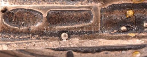 Ezüst(Ag) miniatűr hajó, jelzett, m: 5,5 cm, nettó: 13,2 g