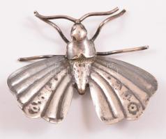 Ezüst(Ag) pillangó, jelzés nélkül, 4×4 cm, nettó: 8 g