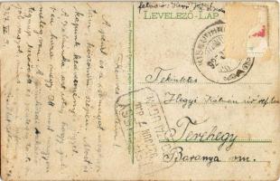 1925 Kiskunhalas, pályaudvar, vasútállomás, vonat szerelvény, vasutas. Özv. Pressburger Ferencné kia...