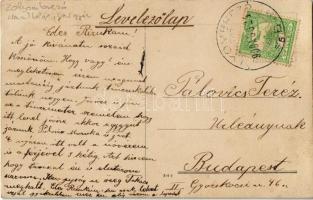 1909 Zólyombrézó, Podbrezová; Henrik-telep, vasgyár, fűrésztelep, fatelep, vasúti sínek / iron works...