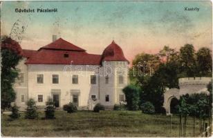 1921 Pácin, Báró Sennyey Miklós kastélya, várkastély. Kiadja Grosz Lipót (EK)