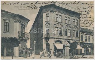 Miskolc, Pannónia szálloda, gyógyszertár, Dr. Szél Miksa fogorvos, Weissberg Adolf üzlete (ázott / wet damage)