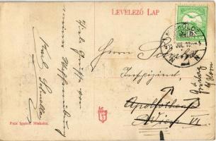 1914 Miskolc, Lovastüzér laktanya, kerékpáros. Faix Ignác kiadása