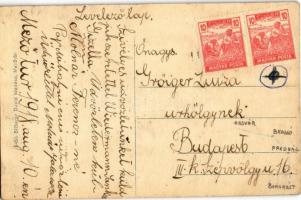 Mezőtúr, vasútállomás, hajtány kocsi. Silberer Dávid kiadása