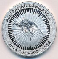 Ausztrália 2016. 1$ II. Erzsébet / Ausztrál Kenguru (1oz/0.999) T:BU Australia 2016. 1 Dollar Elisabeth II / Australian Kangaroo (1oz/0.999) C:BU