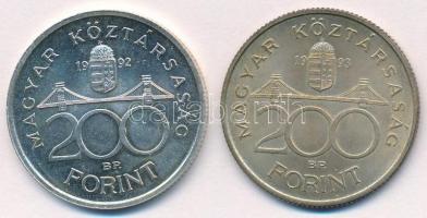 1992-1993. 200Ft Ag "MNB" (2x) T:1-,2
Adamo F13