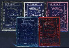 1936 Nemzetközi sporthét a Balatonon 3 klf levélzáró