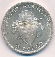 1938. 5P Ag "Szent István" T:1-,2
Adamo P8.1