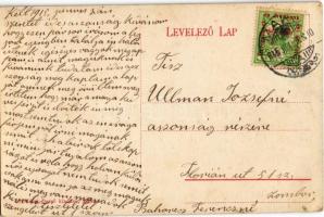 1915 Makó, postaépület. Vészi Dezső kiadása (EK)