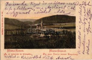 1902 Budapest II. Máriaremete, az új templom és környéke. Divald Károly 310. sz.