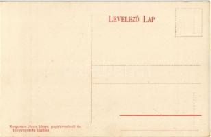 Törökszentmiklós, megkoszorúzott Kossuth szobor, Altmann Ignác üzlete. Kongorácz János kiadása