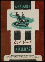 1962 A Balaton, kiállítás Egri József festményeiből a Keszthelyi Helikon Múzeumban, 39×28 cm
