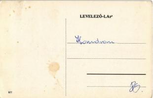 Tata, Eszterházy utca, Hütner Jenő üzlete, szekerek (EK)