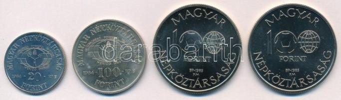 1984. 20Ft Cu-Ni "FAO Védd az erdőt" +1984. 100Ft Cu-Ni "FAO Ha kivágod, ültess is&qu...