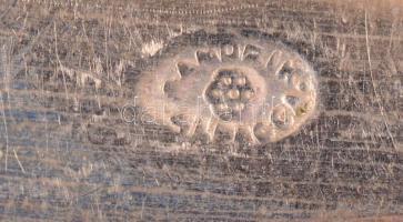 6 személyes jelzett alpakka evőeszköz készlet díszdobozban, kompletten