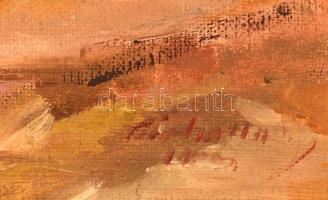 Pirhalla Nándor (1884-?):  Dugványozás. Olaj, vászon, jelzett, keretben, 40×50 cm