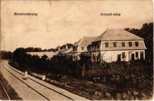 Balatonberény, Armuth telep, Fürdő Nagyszálloda, vasúti sínek (Rb)