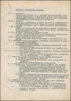 cca 1938 Szállodás mestervizsga kérdései válaszokkal, Hotel Westend Szálló, Berlini tér pecséttel, 4 gépelt oldal