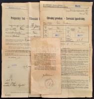 1924 Sorozási igazolvány és elbocsájtó levél