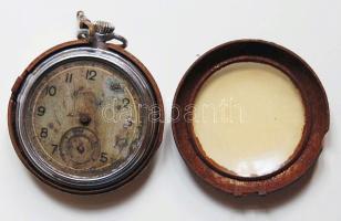 cca 1950-es évek Thiel zsebóra tokkal, nem működőképes