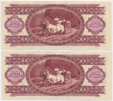 1984. 100Ft (2x) sorszámkövetők T:II 
Adamo F35