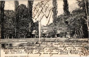 1904 Buziásfürdő, Baile Buzias; Szent Antal csodakút a tóval. Kiadja Nosek Gusztáv / Lacul Sfantul Anton / lake with mineral spring (EK)