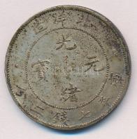 Kínai Császárság / Chihli Tartomány 1908. 1$ Ag "Sárkány" (26,98g) T:2,2- ph. 
Chinese Em...