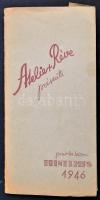 1946 Atelier Réve 24 db divatrajzot tartalmazó mappa. Komplett. 16x32 cm