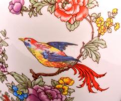 Hollóházi madaras váza, matricás, jelzett, foltos, m:33 cm