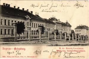 1903 Sopron, M. kir. honvéd forcaliskola / Königl. ung. honvéd-Oberrealschule