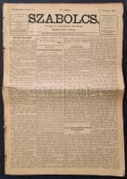 1875 A Szabolcs c. újság 12 egymás utáni száma.