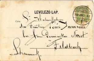 1900 Szombathely, Lovassági laktanya fő épülete. Knebel kiadása (EK)